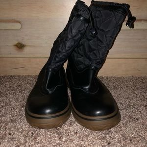 Coach Samara Leather/Nylon Quilted Boots